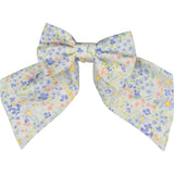 Ondine Blue Floral Bow Hair Clip