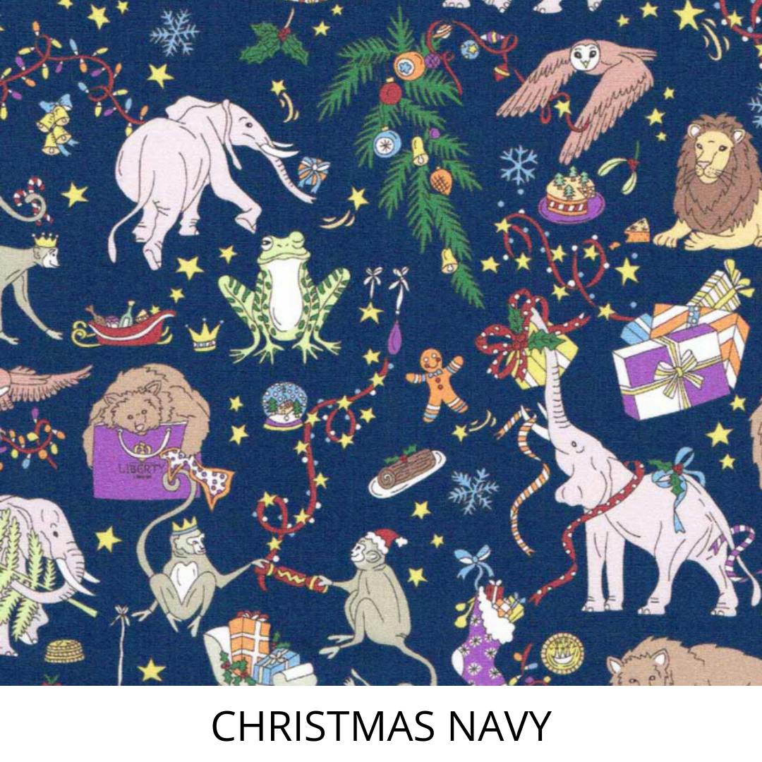 Liberty of London Christmas children's personalised classic pyjamas - red