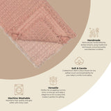 Multi-Layer Blush Ombre Muslin Cotton Baby Blanket