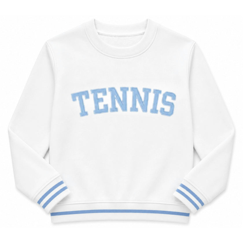 White Tennis Signature Crew Sweatshirt