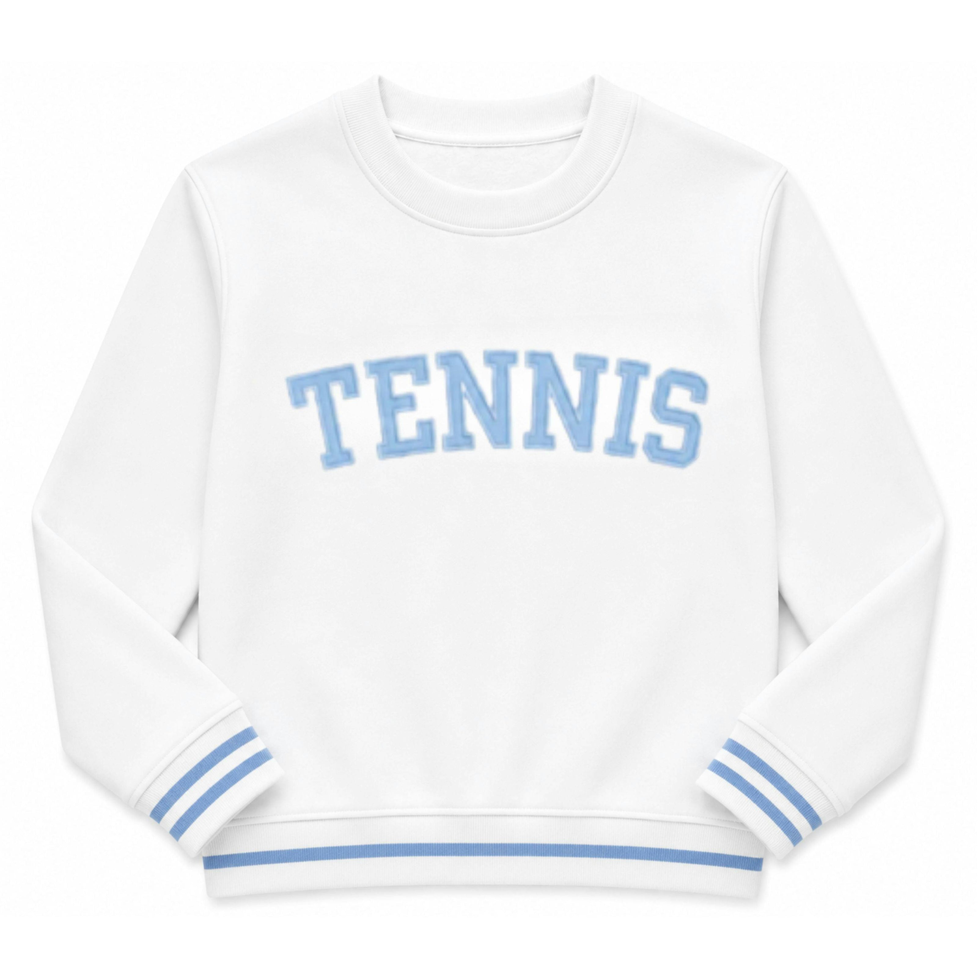 White Tennis Signature Crew Sweatshirt
