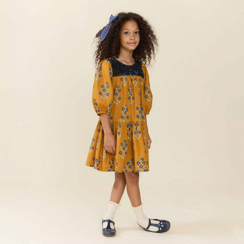 Girls Fiona Dress - Harvest Dewdrop