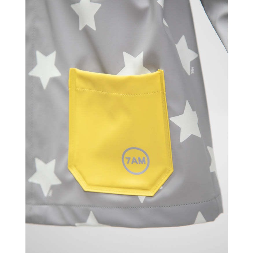 Stars Print Rain Worker Jacket