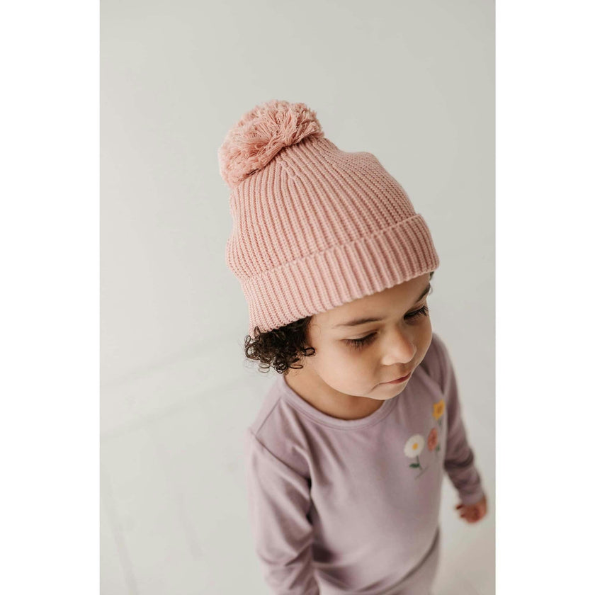 Baby & Kid's Knit Pom Hat