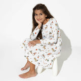 Santa's Workshop Bamboo Girls' Long Sleeve Dress
