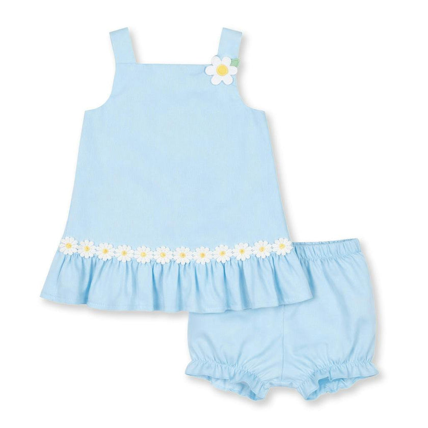 Pique Dress & Bloomer with Daisies