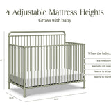 Winston 4-in-1 Convertible Crib in Heirloom Sage