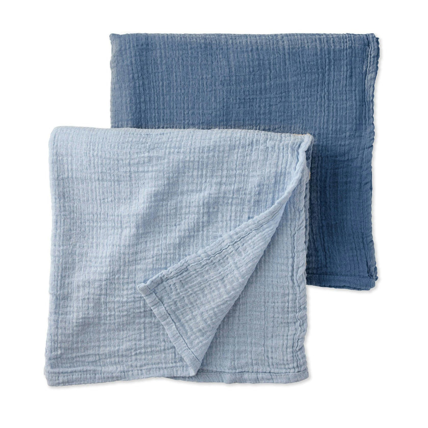 SWOON 2-Pack Crinkle Muslin Baby Swaddle Blanket