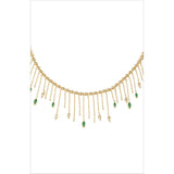 Verdant Whisper Tassels Necklace