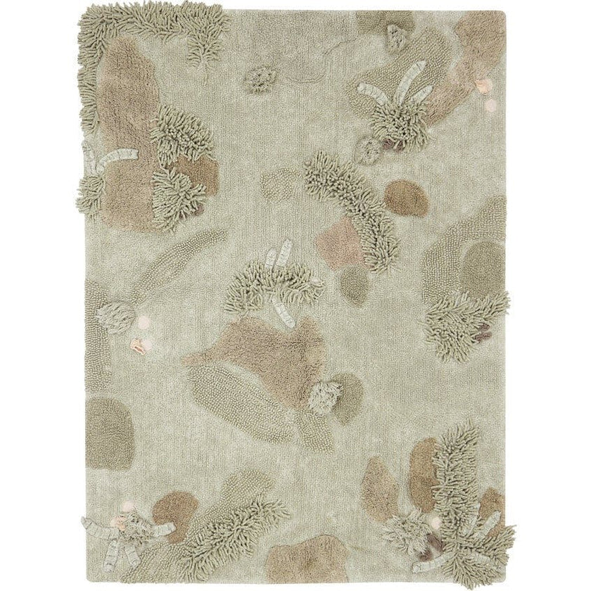 Mushroom Forest Rectangular Washable Play Rug