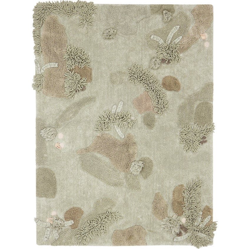 Mushroom Forest Rectangular Washable Play Rug