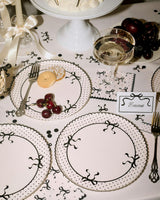 Little Black Bow Plates - 25 paper plates