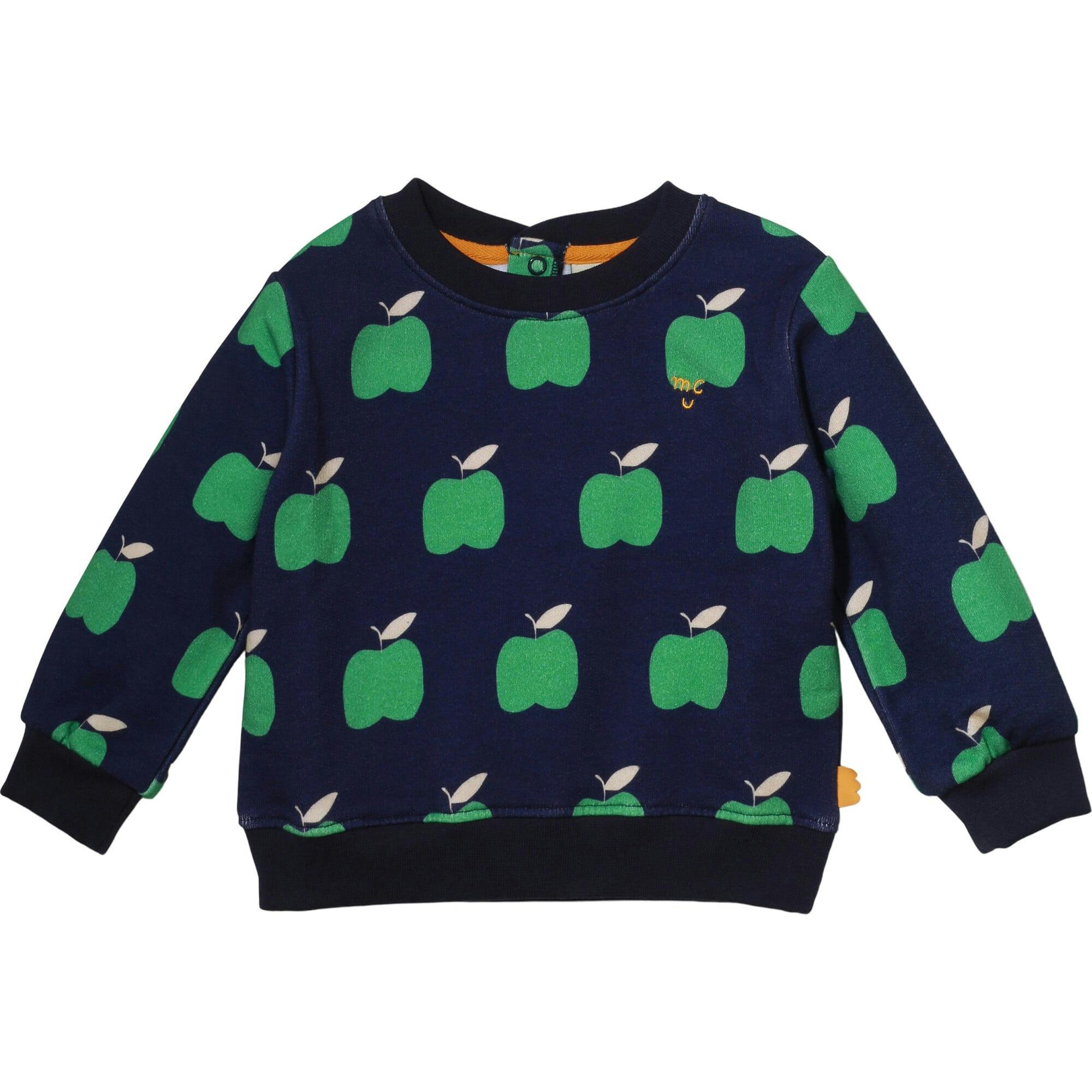 Recycled Cotton Apples Baby Sweatshirt