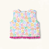 The Convertible Top in Rainbow Doodle