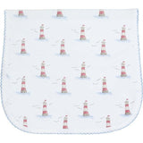 Lighthouse Print Burp Cloth