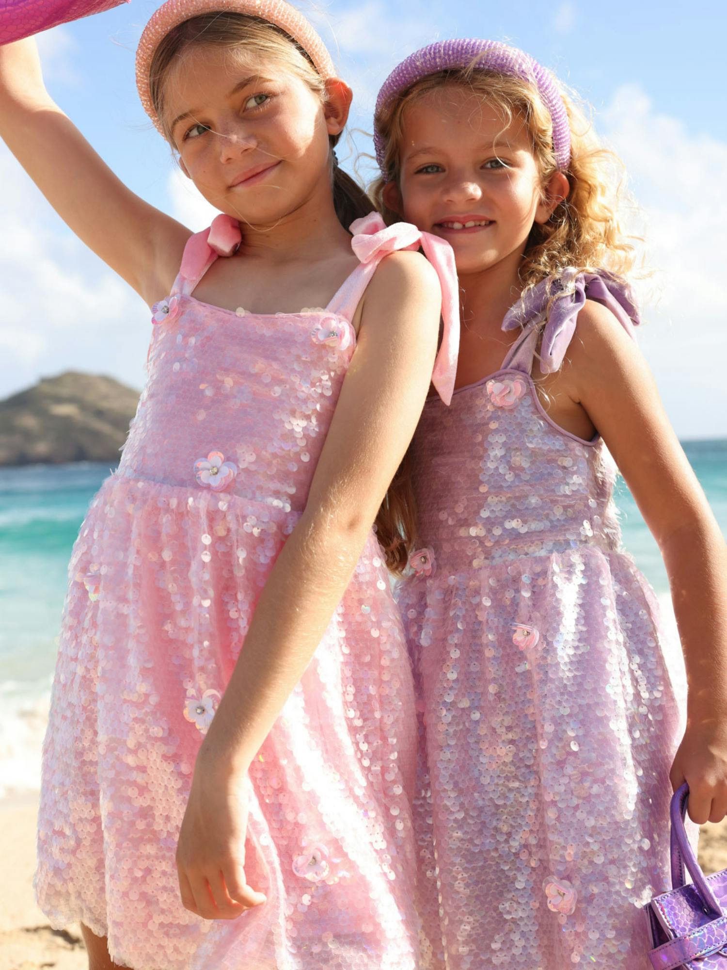 Lavender Daisy Sequin Dress