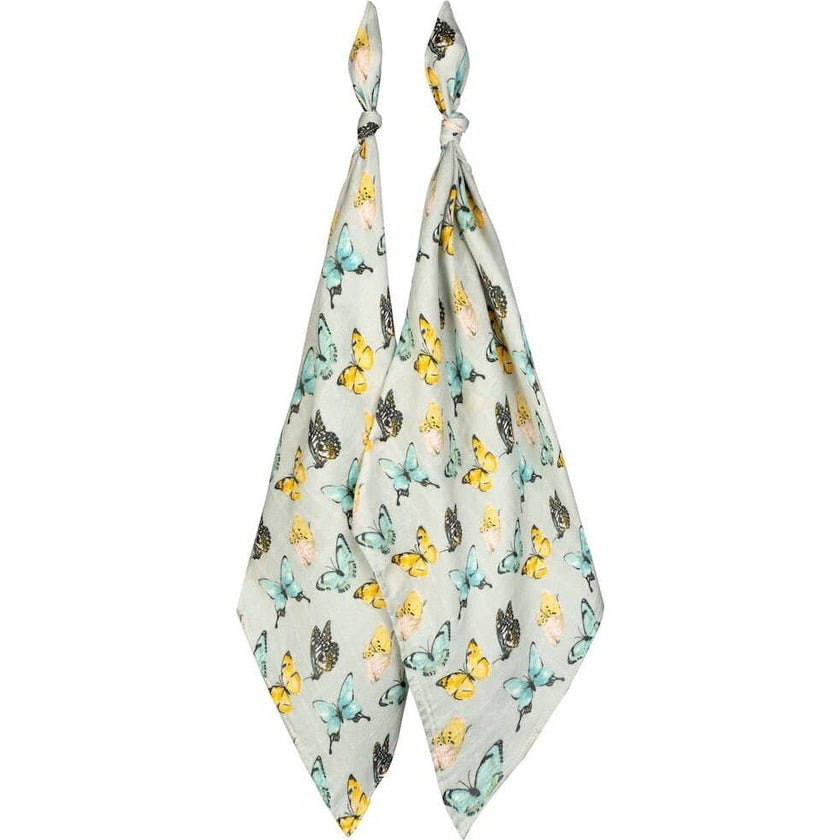 Bamboo Muslin Two-Piece Burp Cloth Set