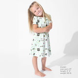 Minecraft Sleep Repeat Girls' Short Sleeve Dress