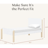 TipToe Twin Bed in White and Washed Natural