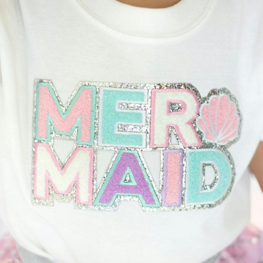Mermaid Patch Short Sleeve Romper