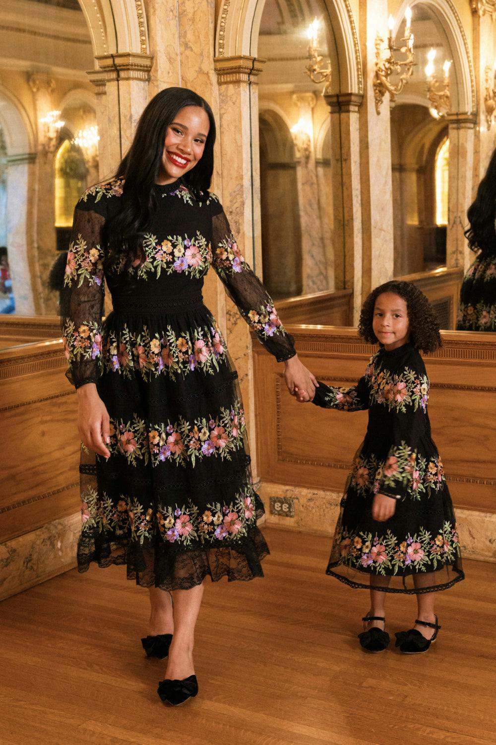 Sicily Dress in Moody Vivid Floral