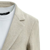 Beige Slim-Fit Suit Set