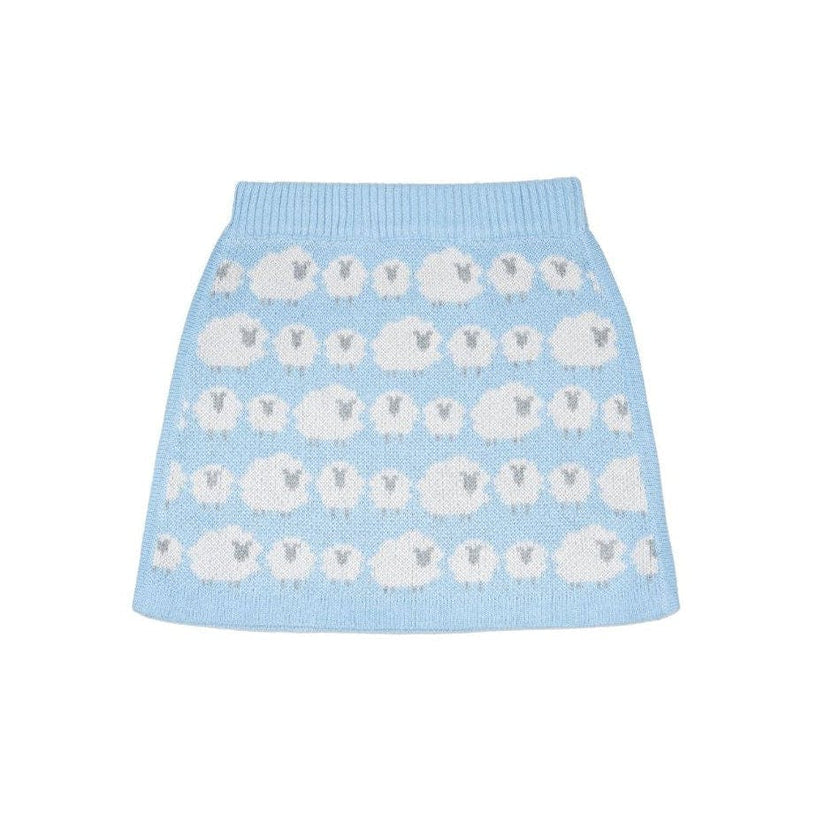 Little Bo Peep Pencil Skirt | Sky