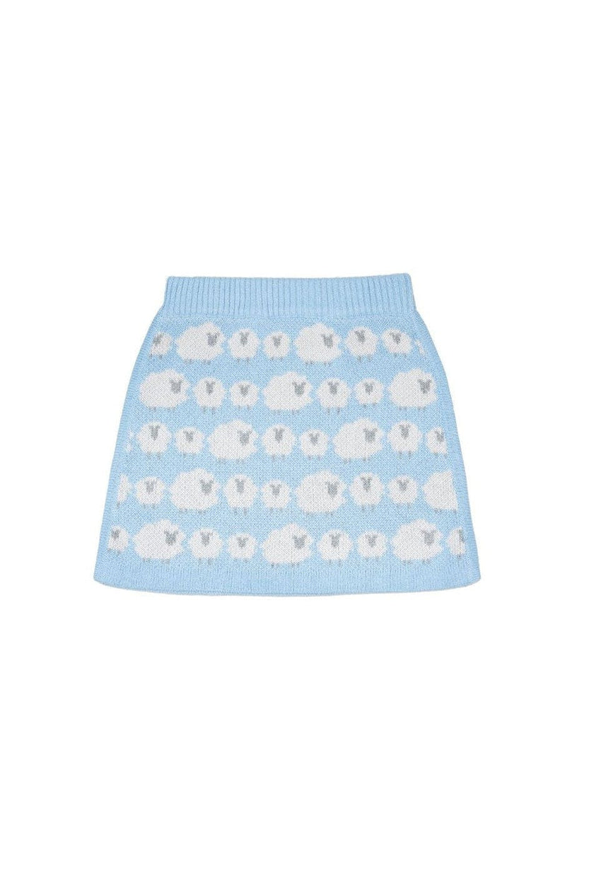 Little Bo Peep Pencil Skirt | Sky