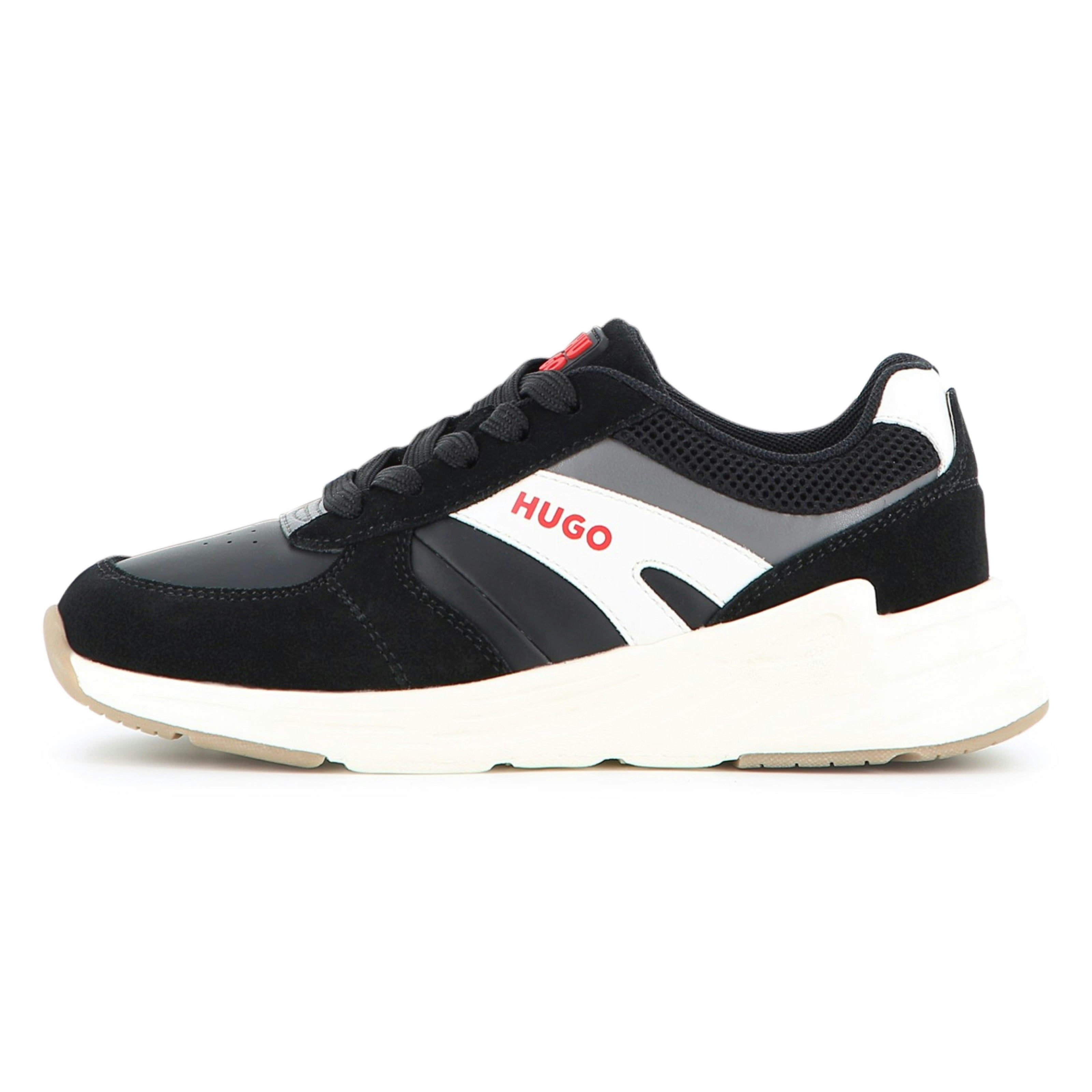 Black Faux Suede Sneakers