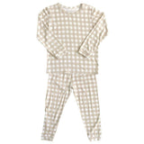 Gingham Long Sleeve Pajamas