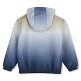 Blue Gradient Hooded Windbreaker