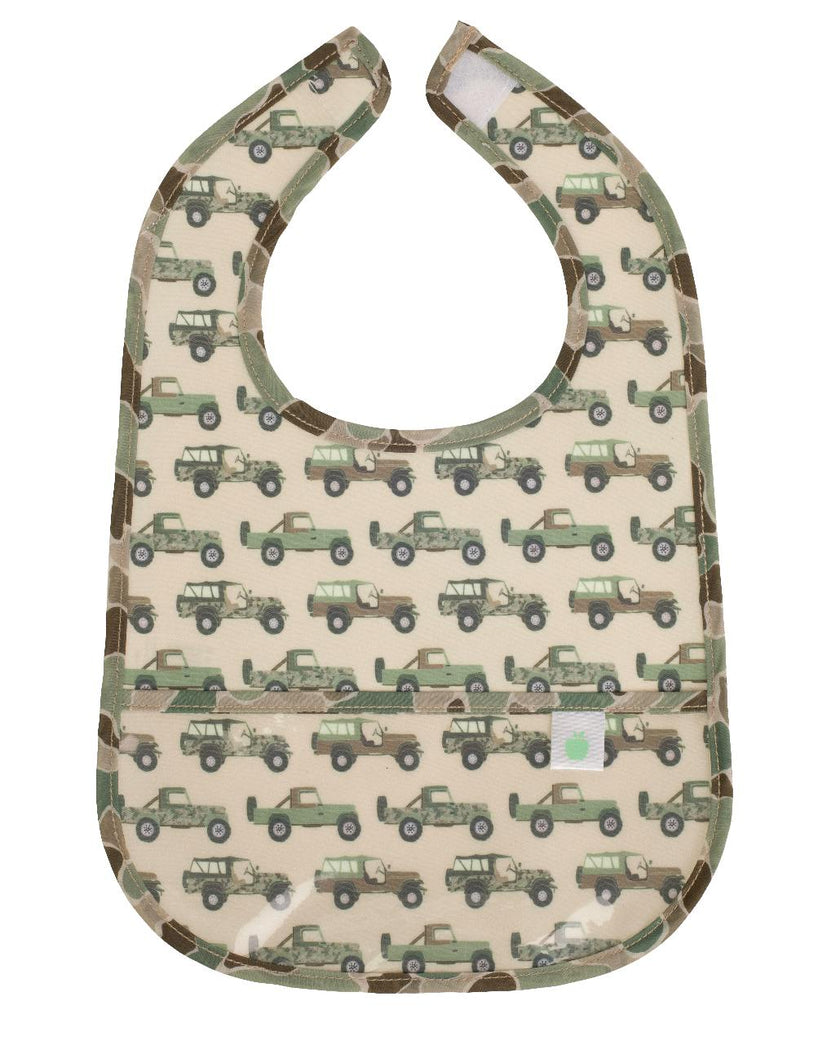 The Wipe It Bib in Jeeps