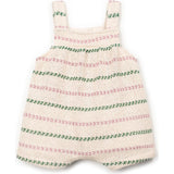 Textured Striped Short Romper
