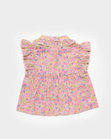 Diana Blouse - Emma Floral Purple print