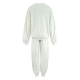Women's White Rainbow Sparkle Set
