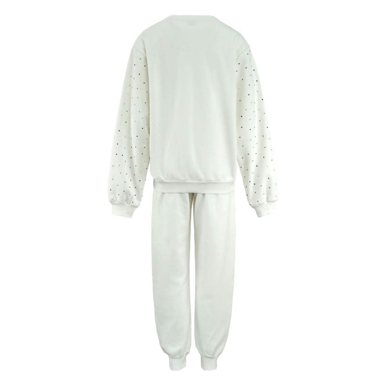 Women's White Rainbow Sparkle Set