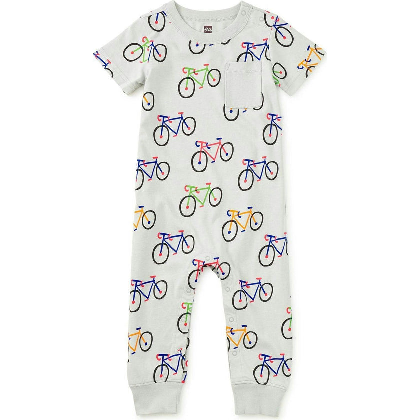 Pocket Baby Romper, Grey
