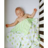 Organic Muslin Four-Layer Reversible Snug Blanket