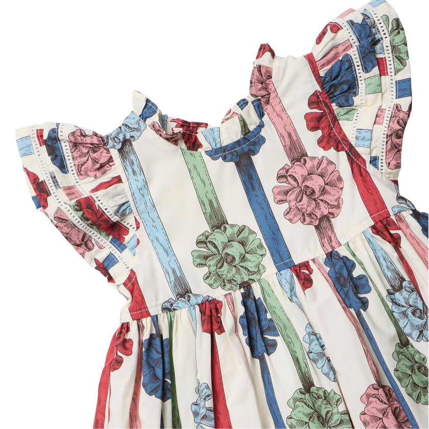 Girls Double Ruffle Jennifer Dress - Present Bows