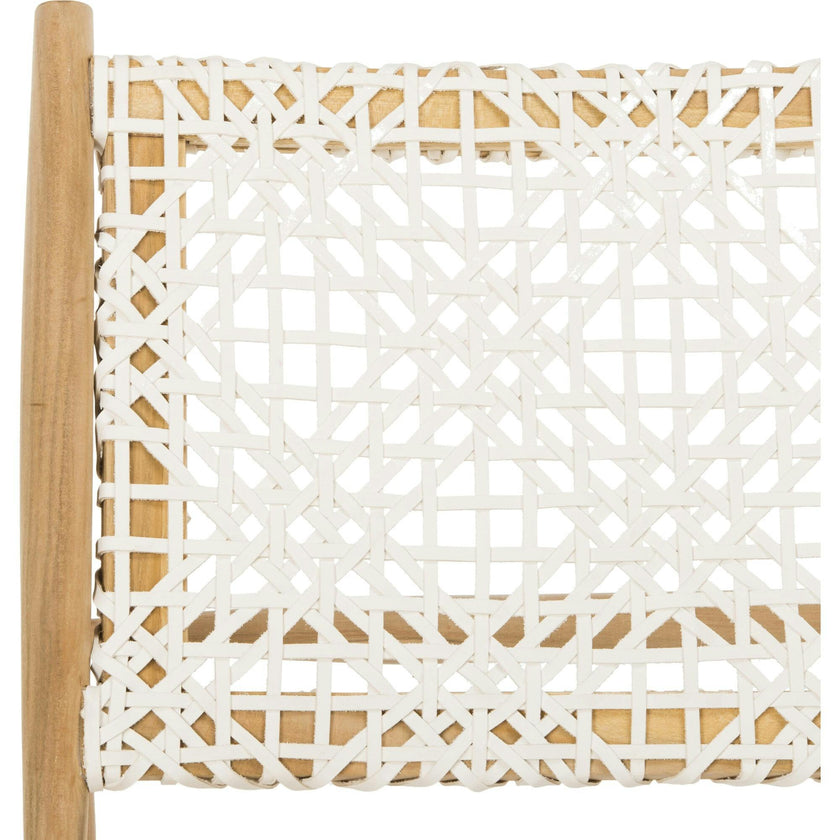 Bandelier Leather Weave Accent Chair