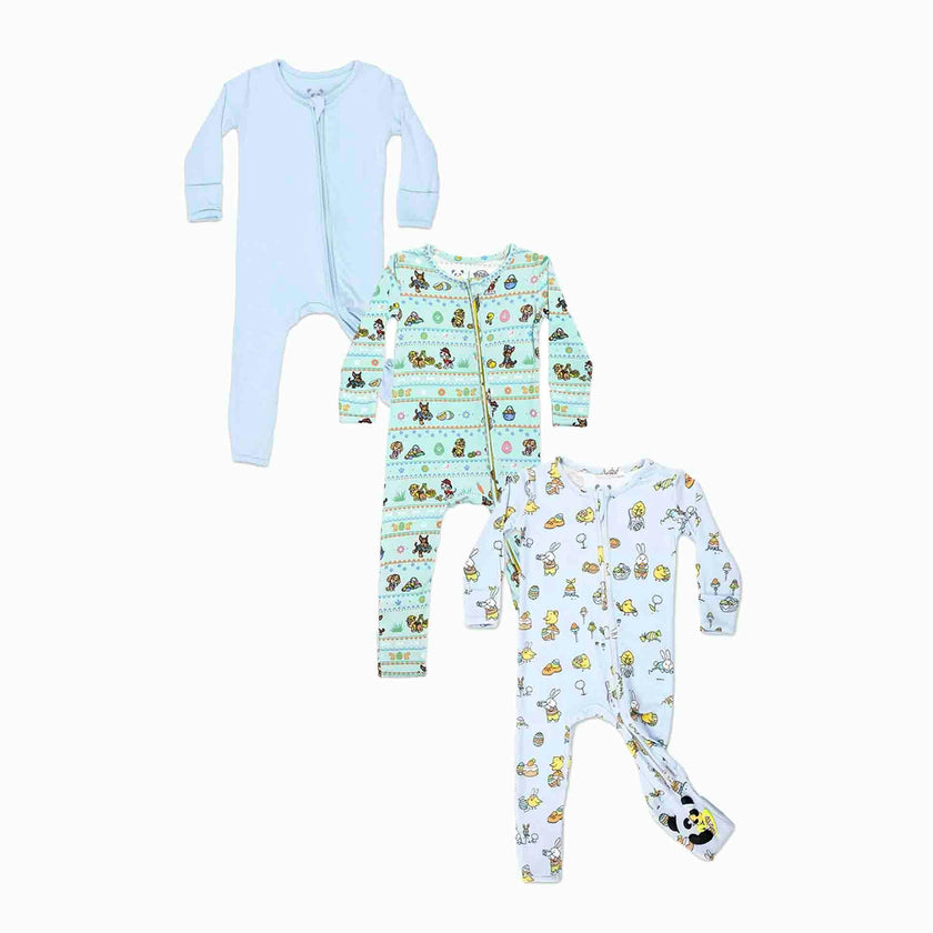 Hoppy Easter Bundle - Bamboo Convertible Footies