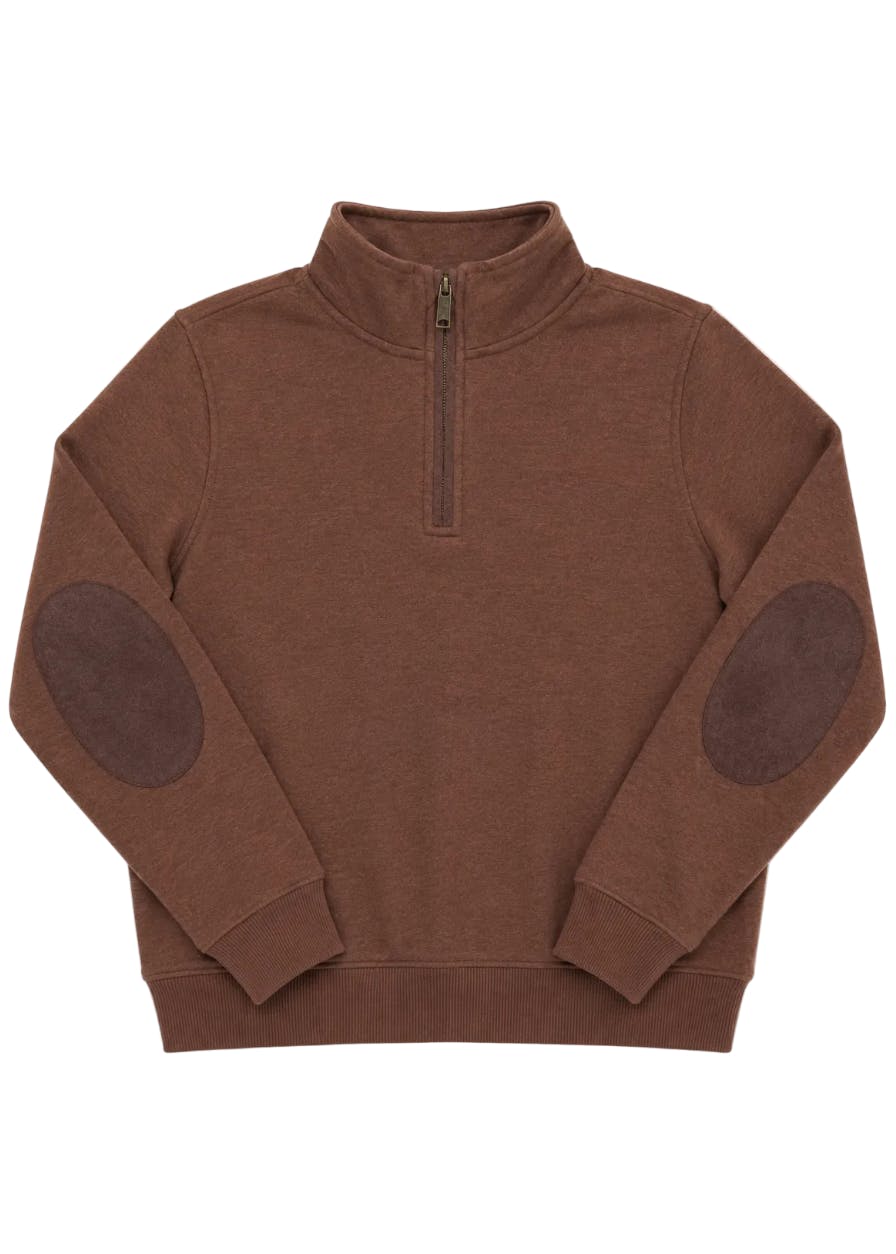 Alder Quarter-Zip - Saddle Brown