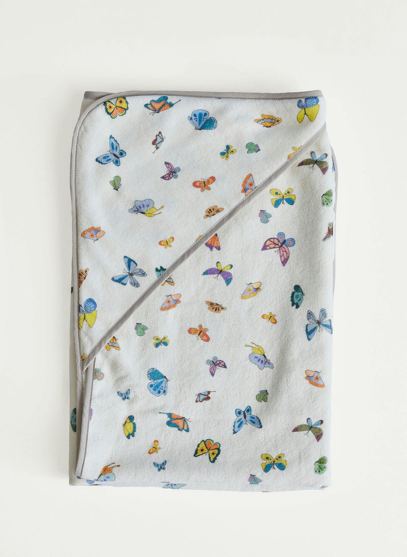 Hooded Bath Towel - Madame Butterfly