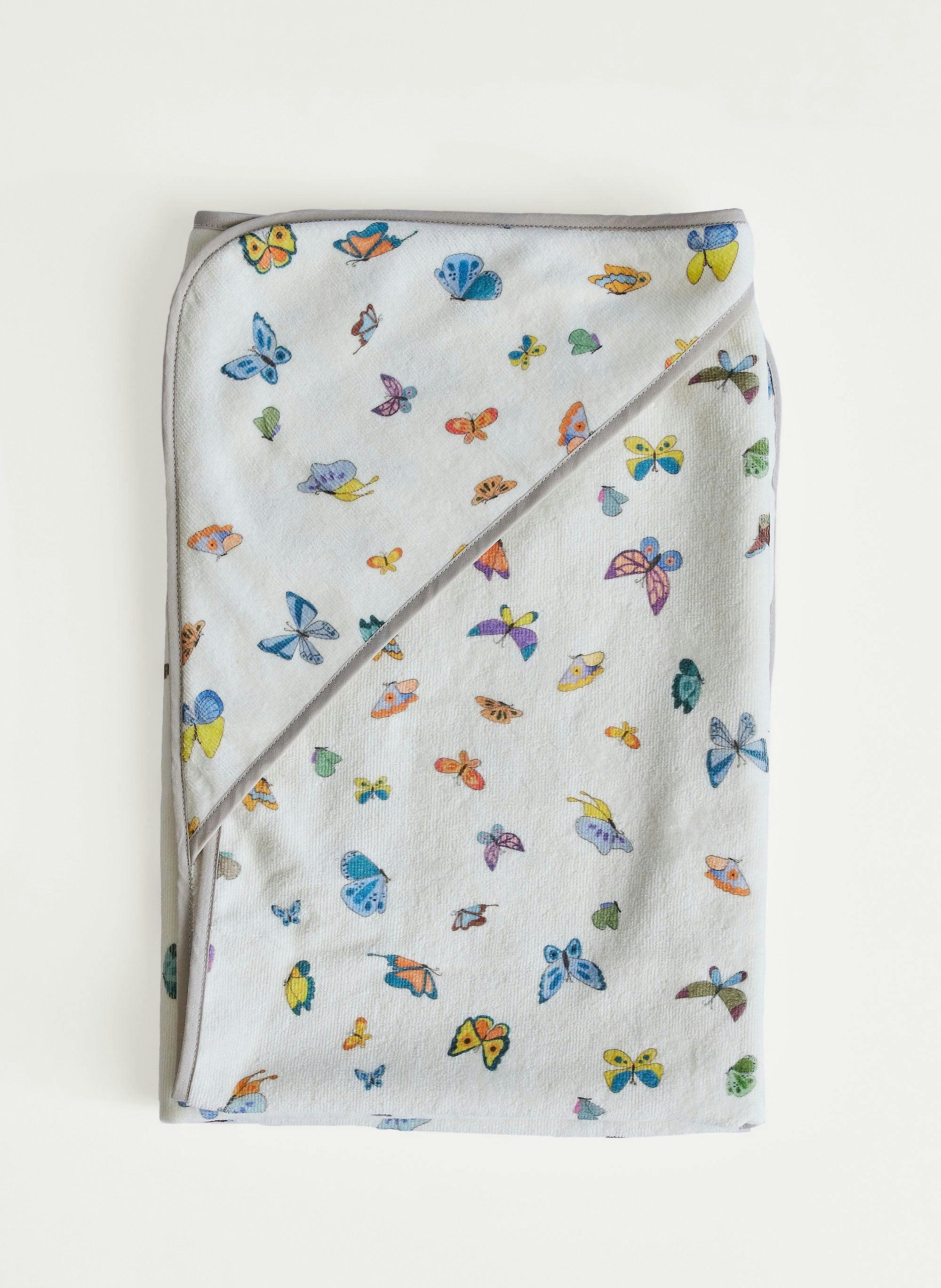 Hooded Bath Towel - Madame Butterfly