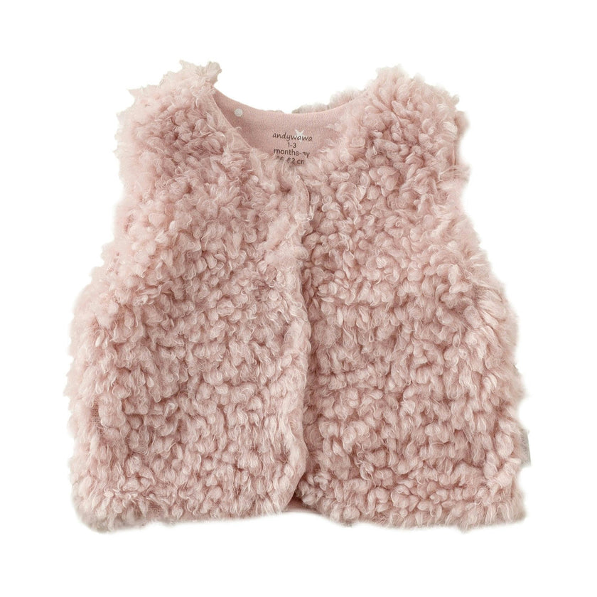Pink Soft Plush Vest