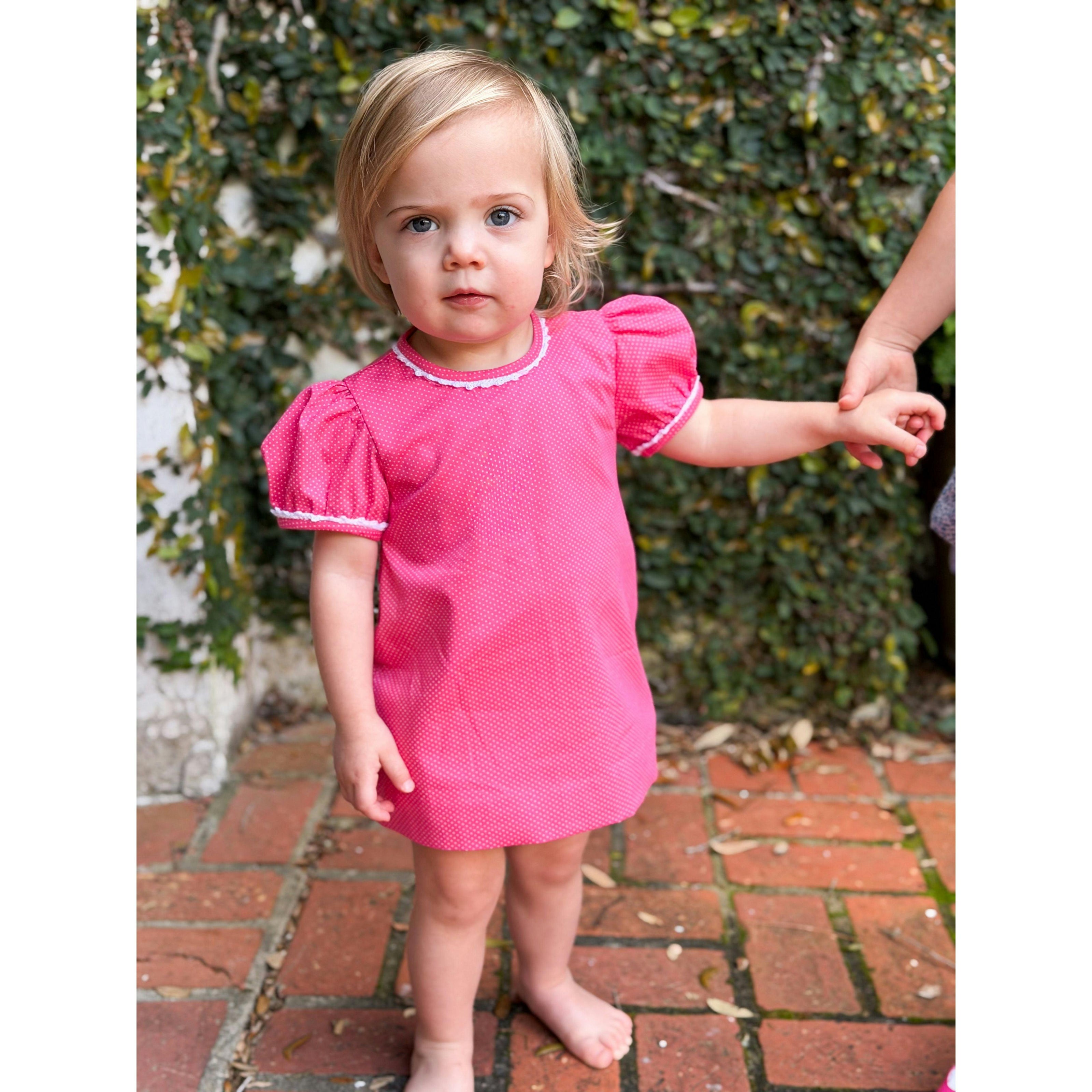 Lane Dress Set in Candy Bitty Dot