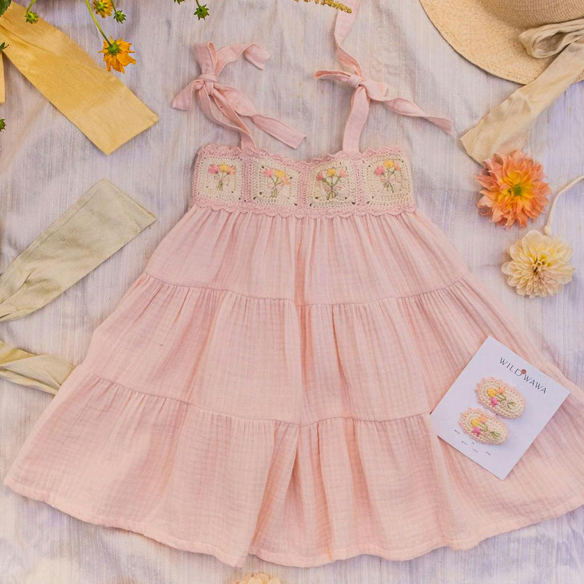 Crochet Dress in Petal Bouquet