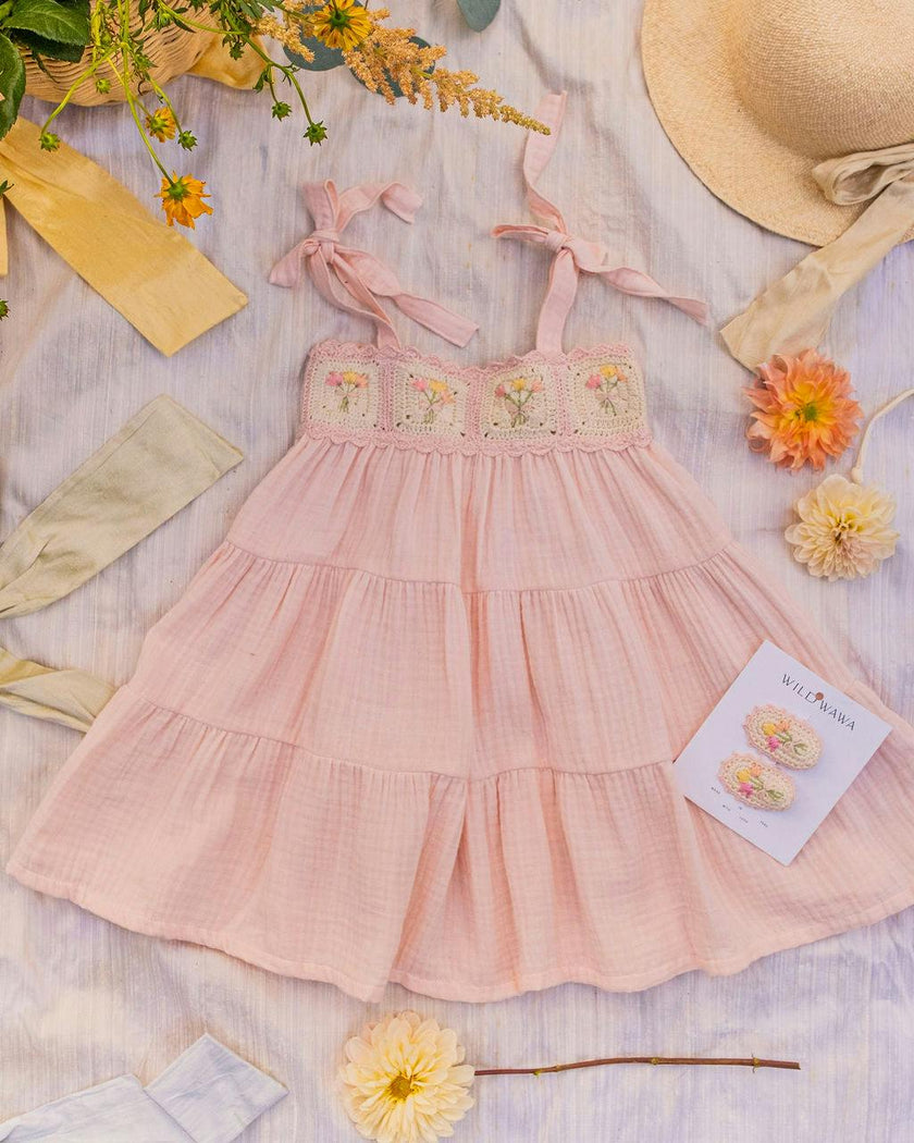 Crochet Dress in Petal Bouquet