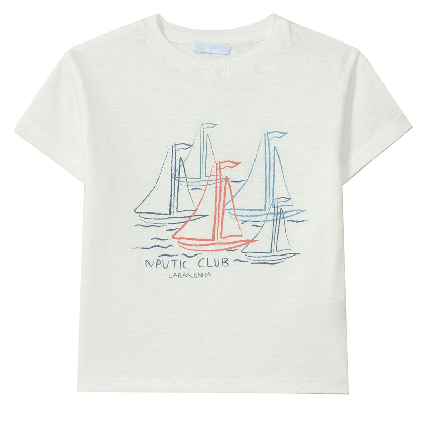 LARANJINHA Sailing Day T-Shirt - Off-White