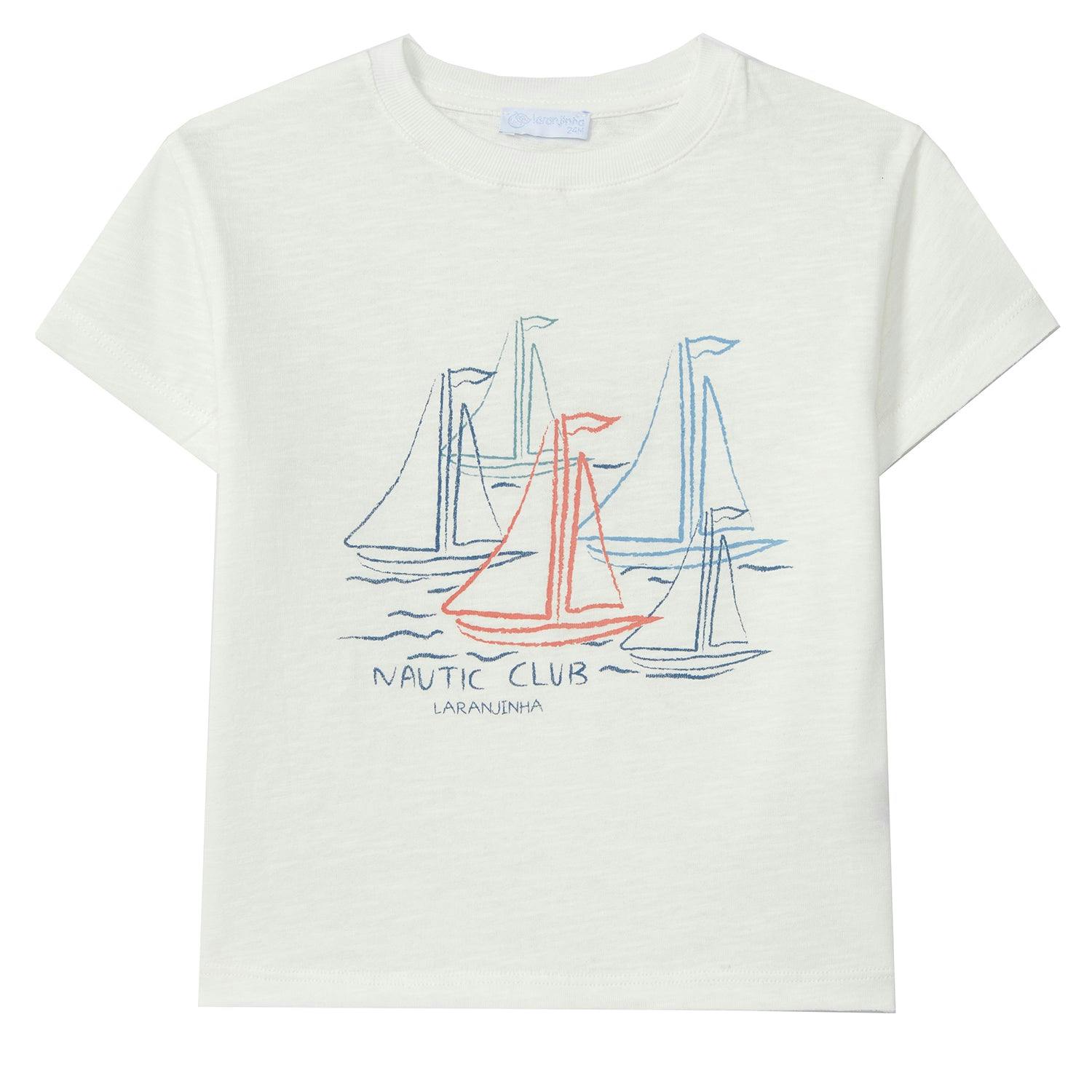 LARANJINHA Sailing Day T-Shirt - Off-White